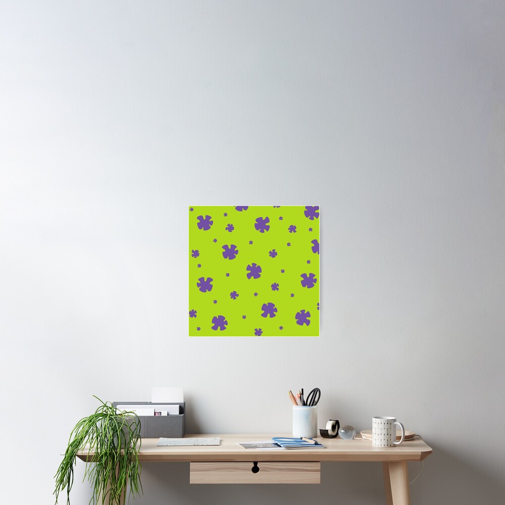 "Patrick Star Flower Pattern" Poster for Sale by Aniles Redbubble