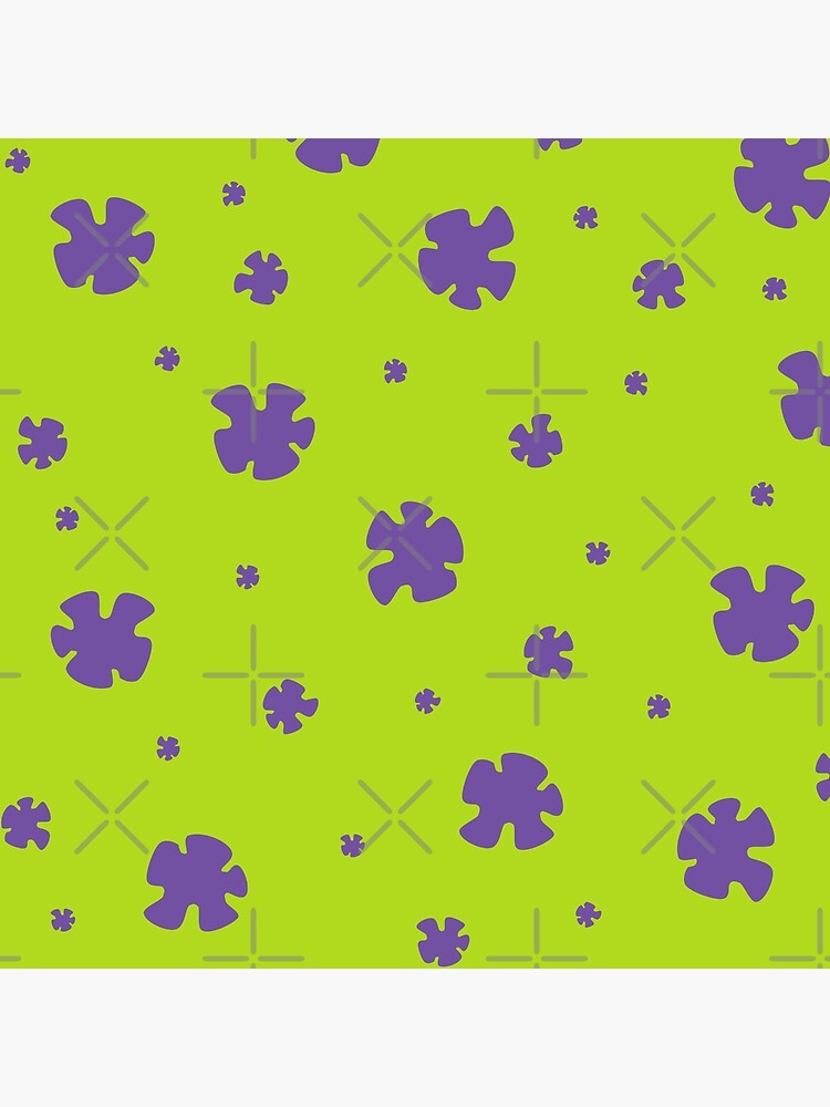 patrick-star-flower-pattern-poster-for-sale-by-aniles-redbubble