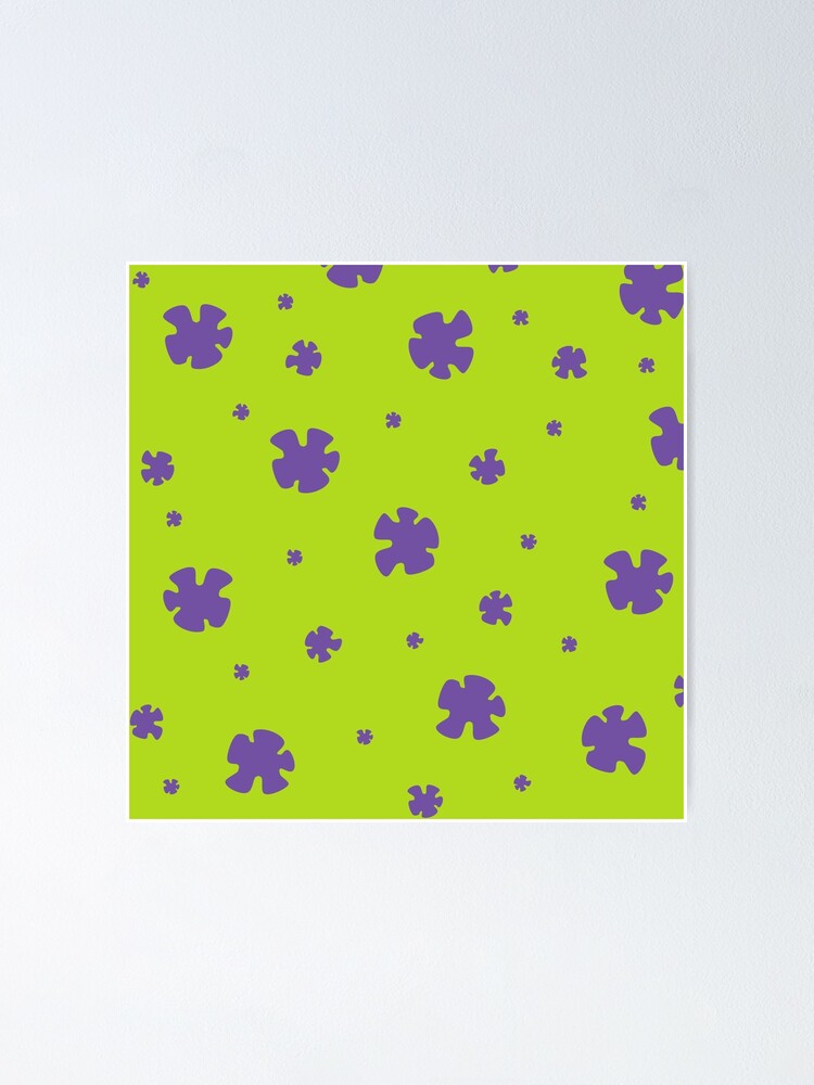 "Patrick Star Flower Pattern" Poster for Sale by Aniles Redbubble