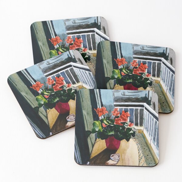Item preview, The watercolor balcony designed and sold by revzinart.