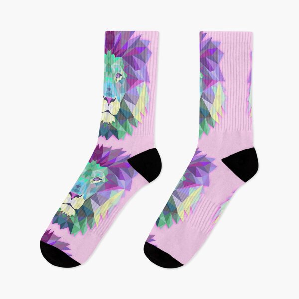 Item preview, Geometric Pink Pastel Lion designed and sold by MyArt23.