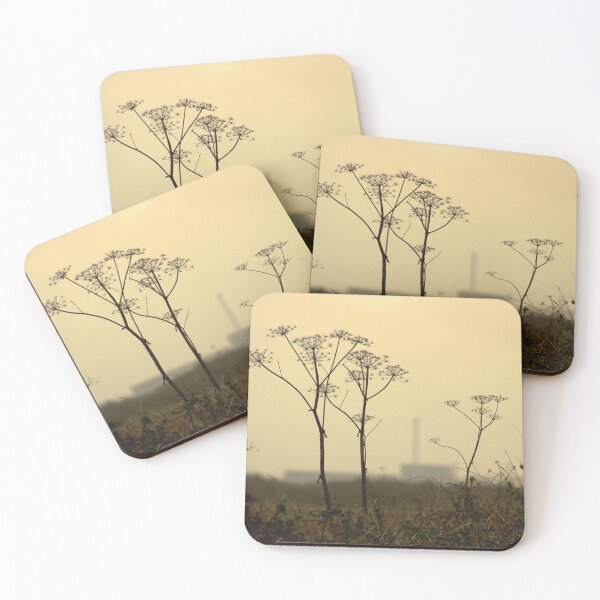 Item preview, Wildflowers against industrial skyline designed and sold by chihuahuashower.