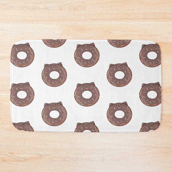 Item preview, Chocolate Donut with Frosting and Sprinkles Cat Foodie designed and sold by akaimochi.
