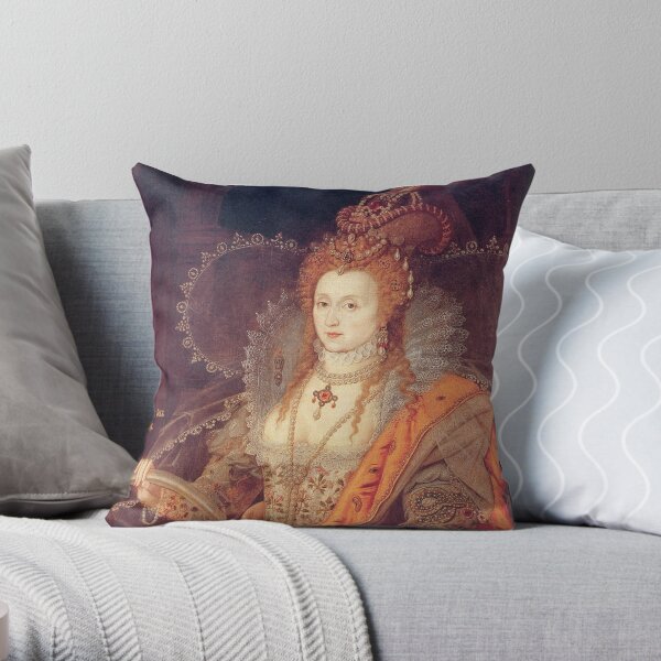 Queen Elizabeth I of England. By Darnley. Throw Pillow