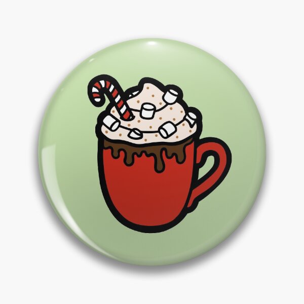 Item preview, Festive Hot Cocoa Pattern in Mint Green designed and sold by evannave.