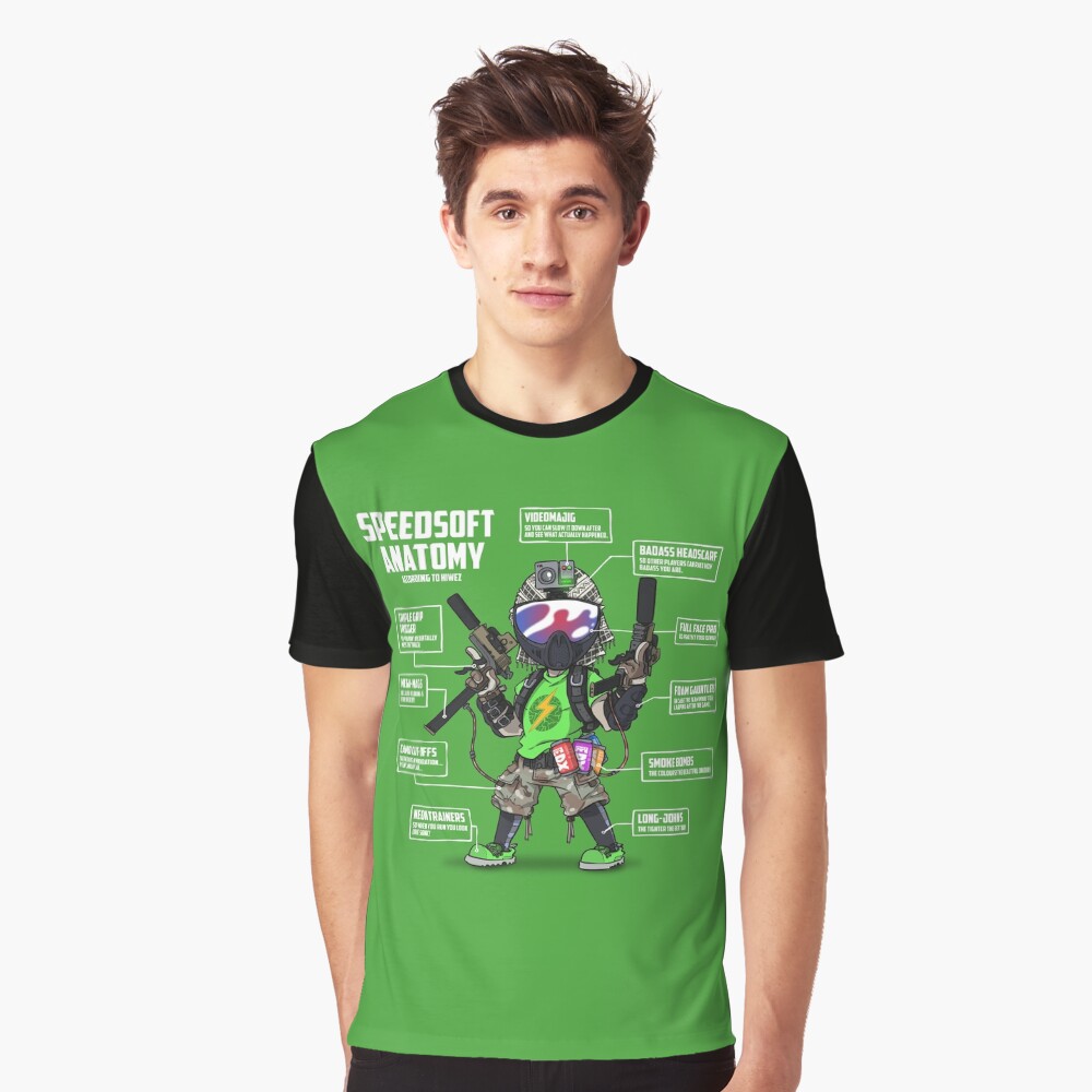 SPEEDSOFT ANATOMY (White writing) Graphic T-Shirt