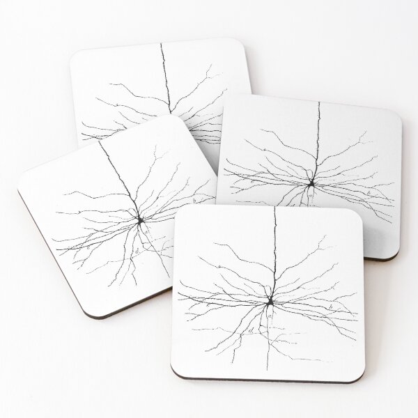 Item preview, Cajal Illustration, Pyramidal Cell, silhouette designed and sold by ScienceSource.