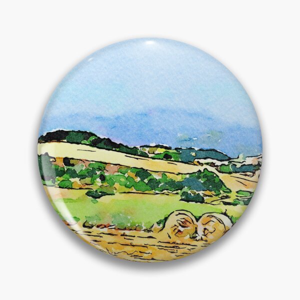 Item preview, Borrello: agricultural landscape with two hay bales designed and sold by Giuseppe Cocco.
