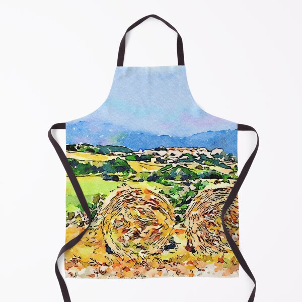 Item preview, Borrello: agricultural landscape with two hay bales designed and sold by Giuseppe Cocco.