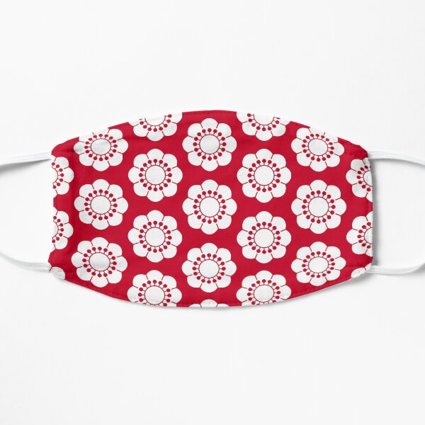 Retro flower Flat Mask