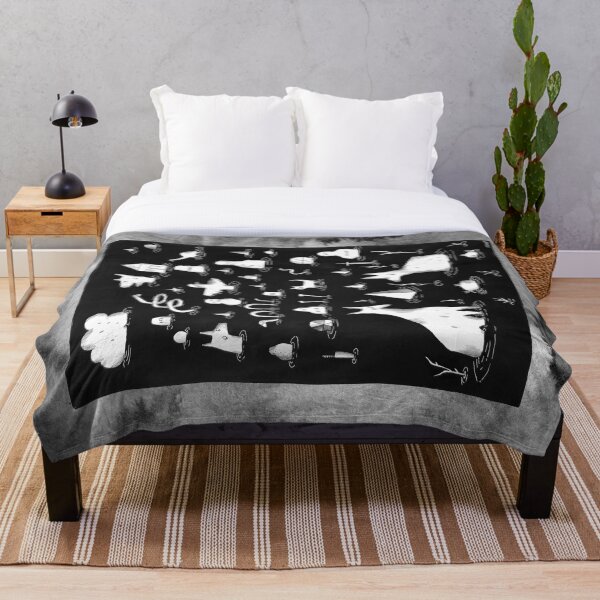 celebrating the end together in the good time swamp Throw Blanket