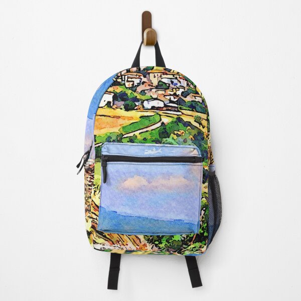 Item preview, Borrello: mountain landscape with pink clouds designed and sold by Giuseppe Cocco.