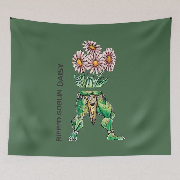 Item preview, RIPPED GOBLIN DAISY by FrankenDuo leprechaun green designed and sold by FrankenDuo.