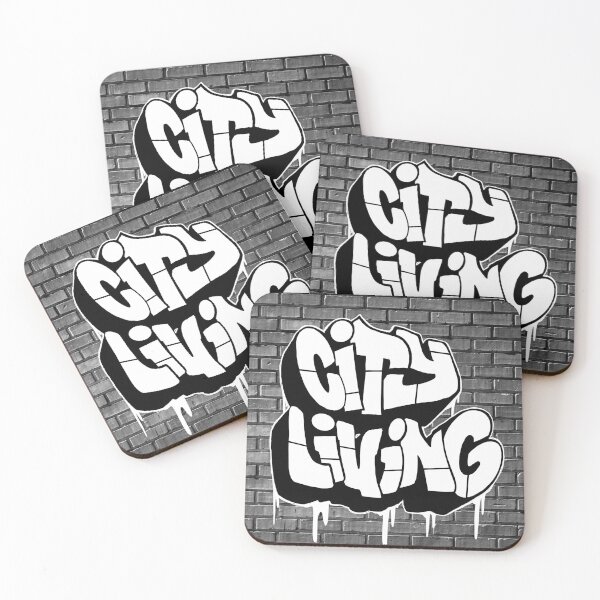 Item preview, City living black and white design designed and sold by Cafecreative.