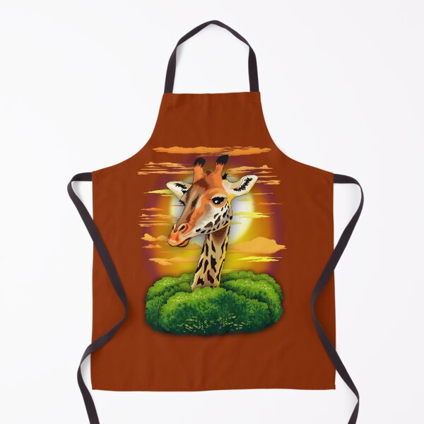 Item preview, Giraffe on Wild African Savanna Sunset  designed and sold by BluedarkArt.