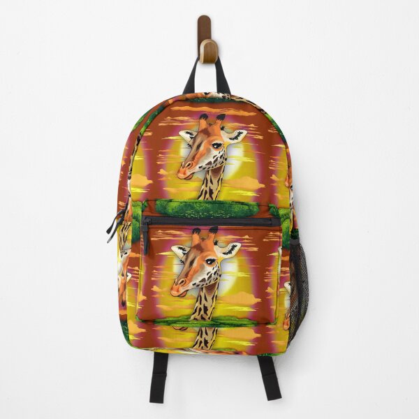 Item preview, Giraffe on Wild African Savanna Sunset designed and sold by BluedarkArt.