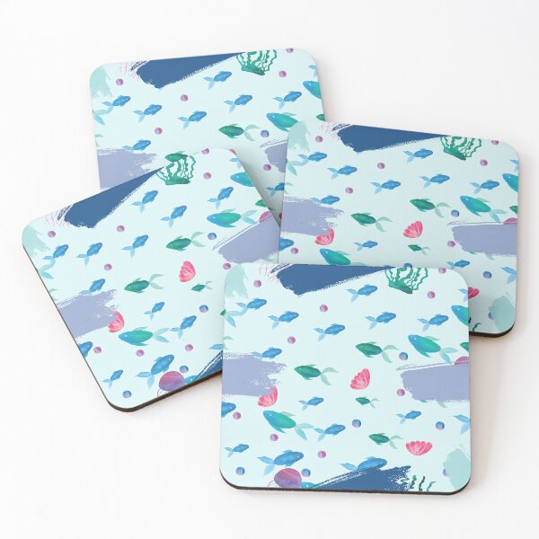 Item preview, A lovely pattern of fish and sea life designed and sold by ChatterFox.