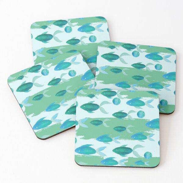 Item preview, A pattern of swimming fish designed and sold by ChatterFox.