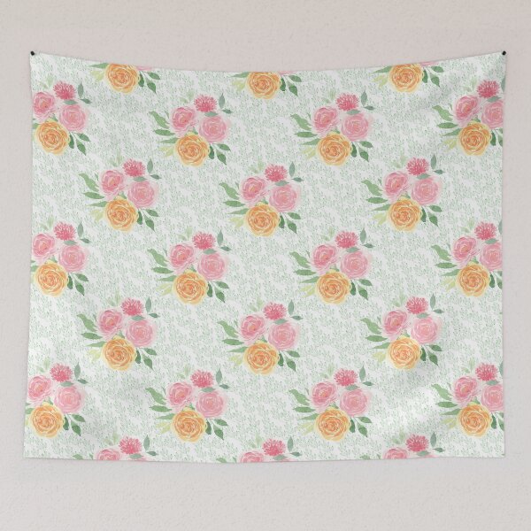 Item preview, Bright colorful flower pattern decoration designed and sold by ChatterFox.