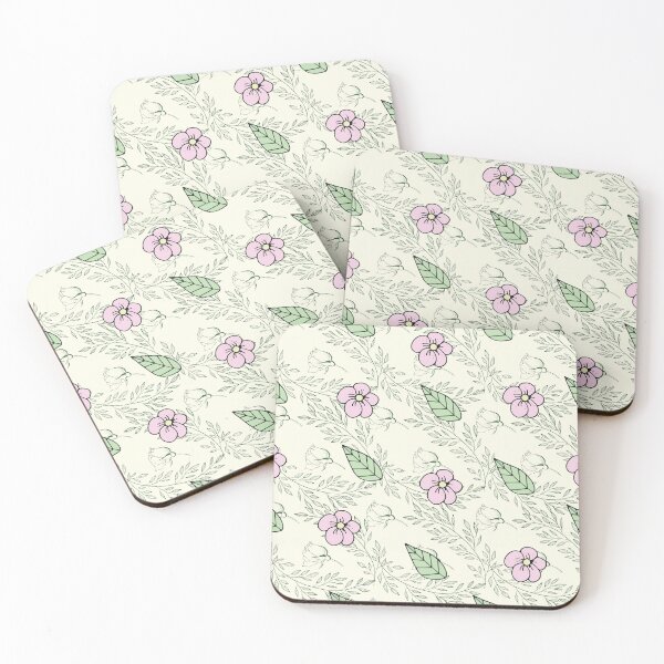 Item preview, Soft flower bed pattern designed and sold by ChatterFox.