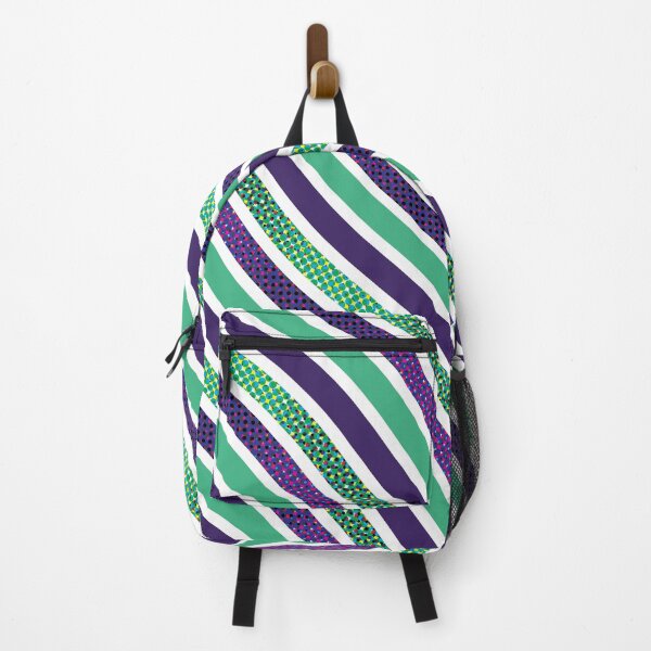 Item preview, Pop Art Waves Organic Pattern – Plum & Mint designed and sold by RoguePatterns.