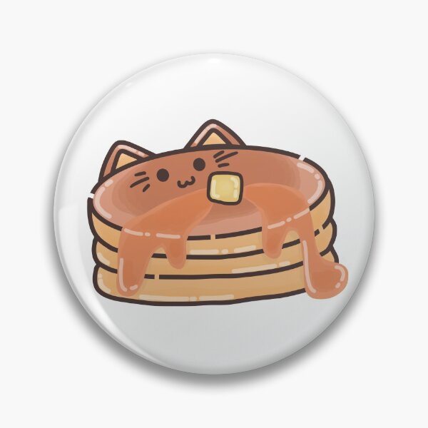 Item preview, Pancakes with Maple Syrup and Butter Cat Foodie designed and sold by akaimochi.