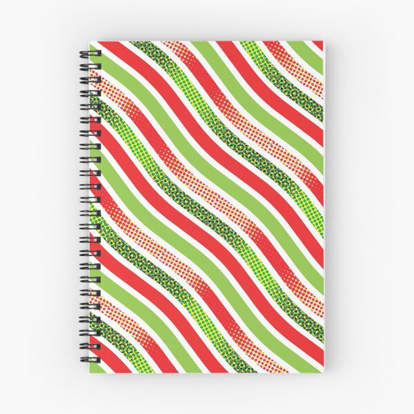 Item preview, Pop Art Waves Organic Pattern –  Chili Red & Lime Green designed and sold by RoguePatterns.