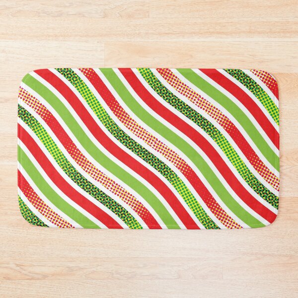 Item preview, Pop Art Waves Organic Pattern –  Chili Red & Lime Green designed and sold by RoguePatterns.
