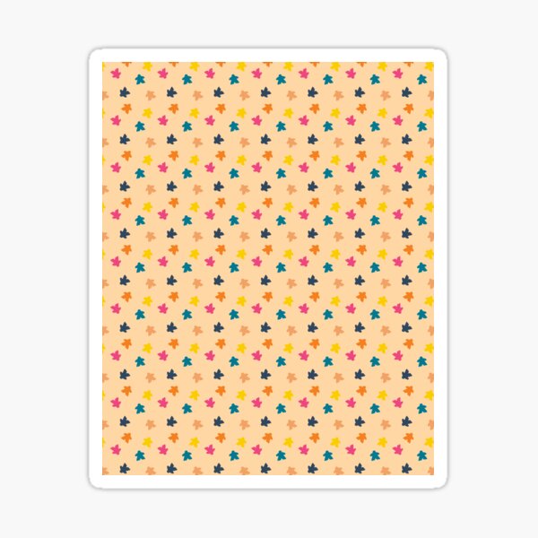 Light Meeple Pattern Sticker