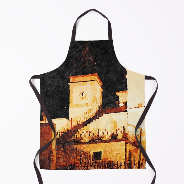 Item preview, Borrello: bell tower at night designed and sold by Giuseppe Cocco.