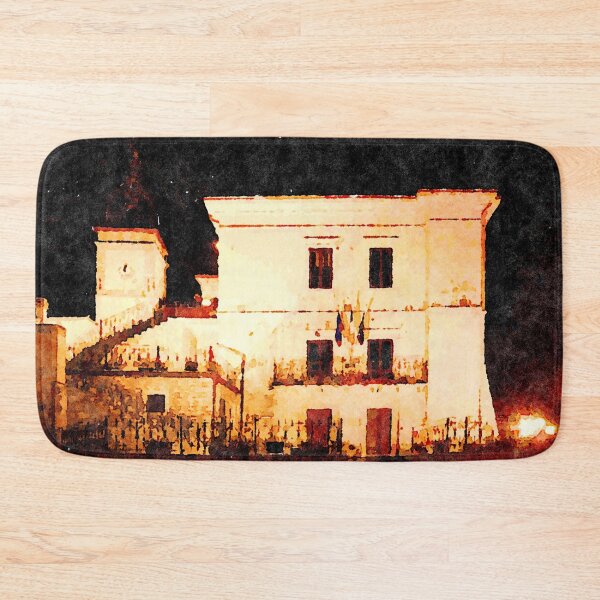 Item preview, Borrello: city hall at night designed and sold by Giuseppe Cocco.