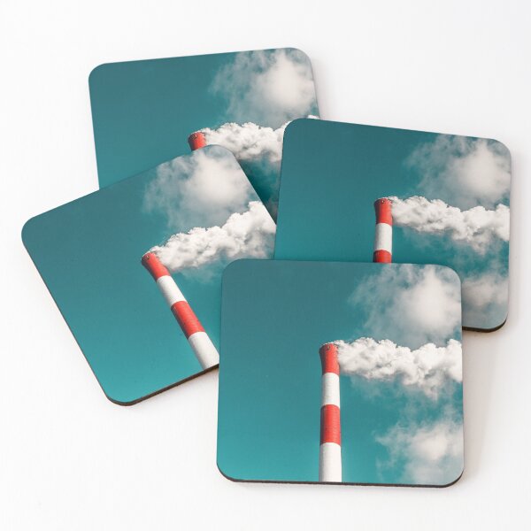 Pollution air Coasters (Set of 4)