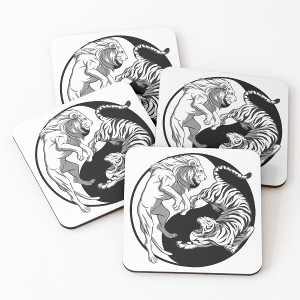 Item preview, Ying Yang Tiger and Lion Tattoo Art designed and sold by infleims.