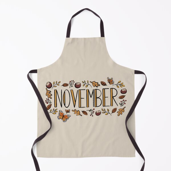 Item preview, November Autumn Winter Seasonal Lettering Digital Illustration designed and sold by AlmightyClaire.
