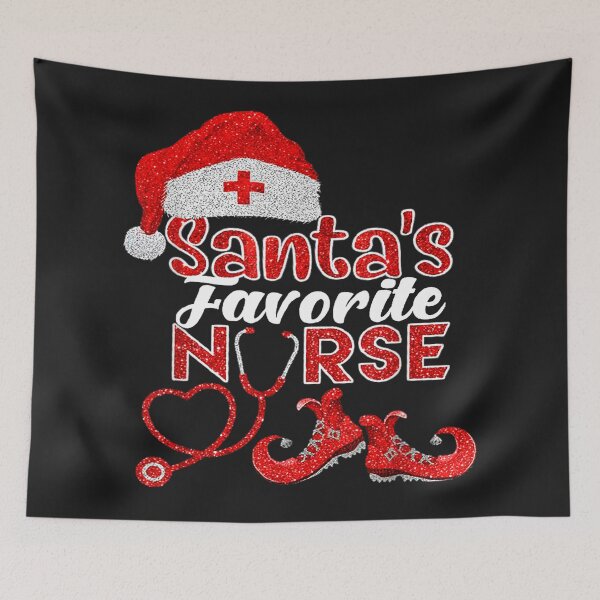 Item preview, Santa's Favorite Nurse Christmas designed and sold by wriunimso.