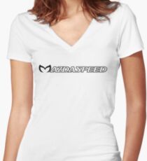 Mazdapeed Women's Fitted V-Neck T-Shirt