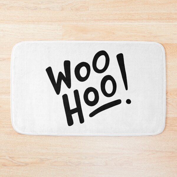 Item preview, Woo Hoo! (black/white) designed and sold by Design Minds Boutique.