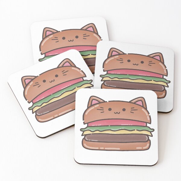 Item preview, Hamburger Cat Foodie designed and sold by akaimochi.