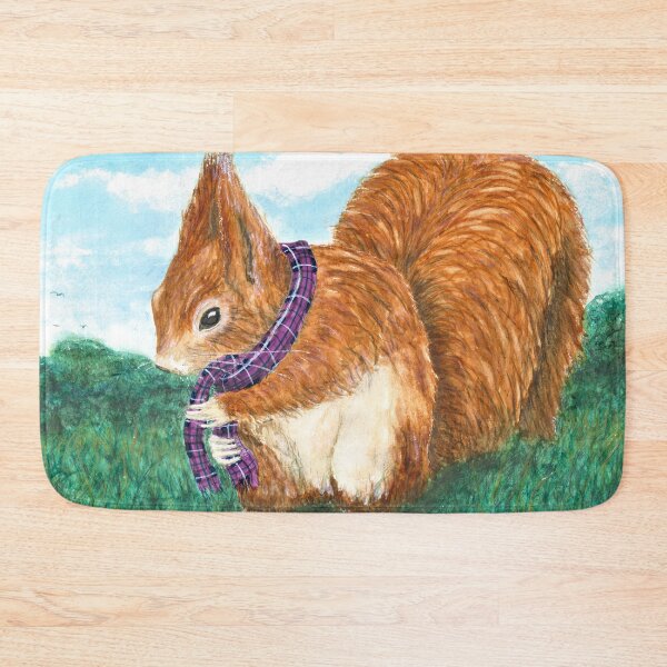 Item preview, Red Squirrel wearing a Tartan scarf designed and sold by Malc Sutherland.