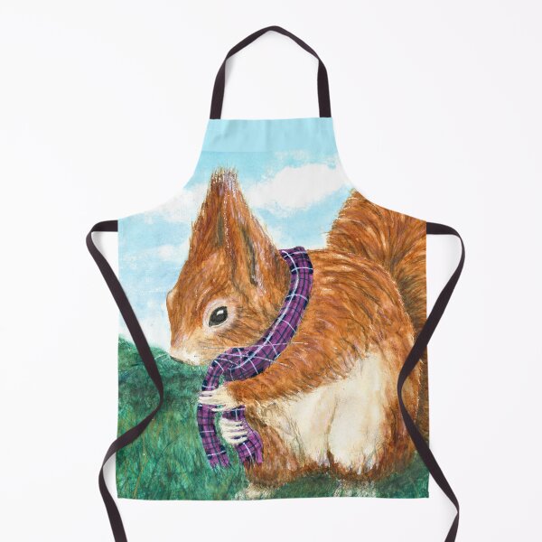 Item preview, Red Squirrel wearing a Tartan scarf designed and sold by Malc Sutherland.
