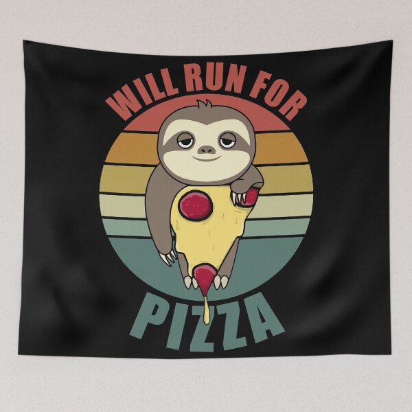 Item preview, Will Run For Pizza designed and sold by Giacob.