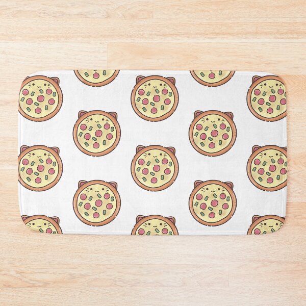 Item preview, Pizza with Pepperoni and Bell Peppers Cat Foodie designed and sold by akaimochi.