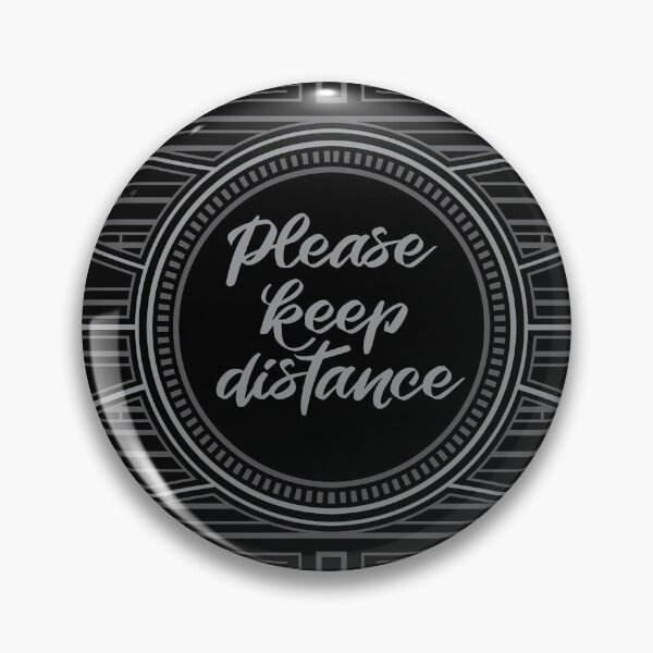 Artikelvorschau, Bitte Abstand halten Vintage Artdeco Design in Schwarz Gesichtsmaske entworfen und verkauft von MadandMean.