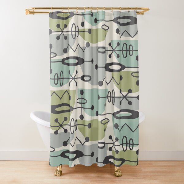 Item preview, Retro Mid Century Modern Atomic Geometric Abstract 930 designed and sold by tonymagnerart.