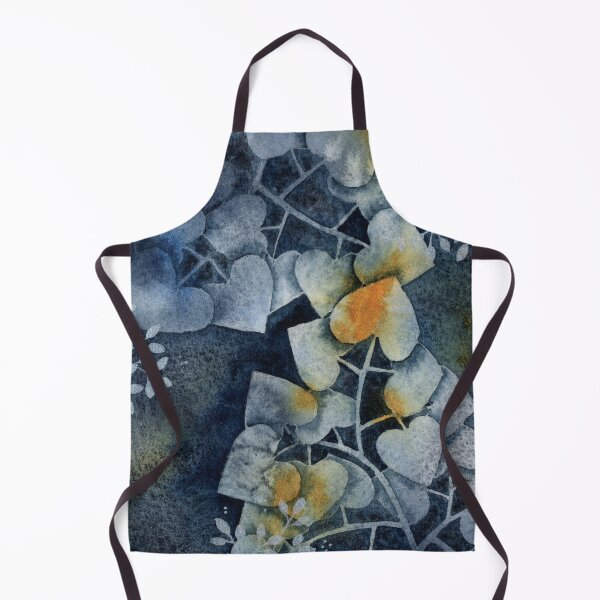 Item preview, Moody Steel Blue Leaves in Watercolor designed and sold by Kelly Roy.