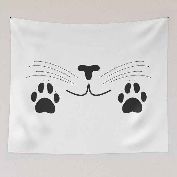 Item preview, Cat Nose and Whiskers with Paws designed and sold by SpitsPixels.
