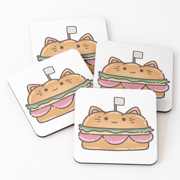 Item preview, Sub Sandwich with Toothpick Flag Cat Foodie designed and sold by akaimochi.