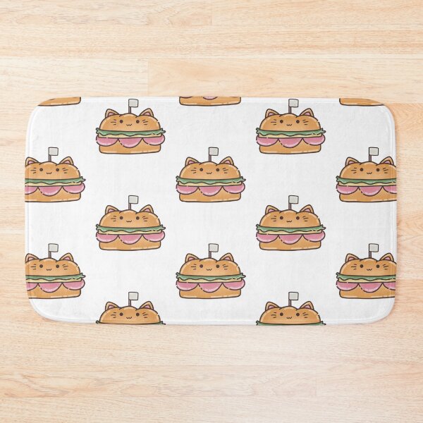 Item preview, Sub Sandwich with Toothpick Flag Cat Foodie designed and sold by akaimochi.
