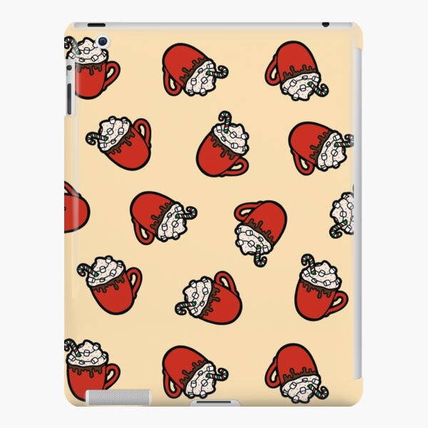 Festive Hot Cocoa Pattern in Cream iPad Snap Case