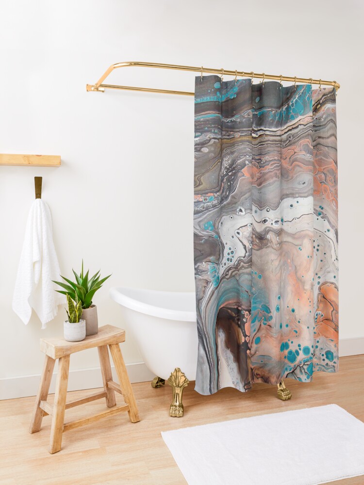Alternate view of Little Southwest Shower Curtain